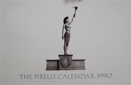 A 1990 Pirelli calendar, mint in box